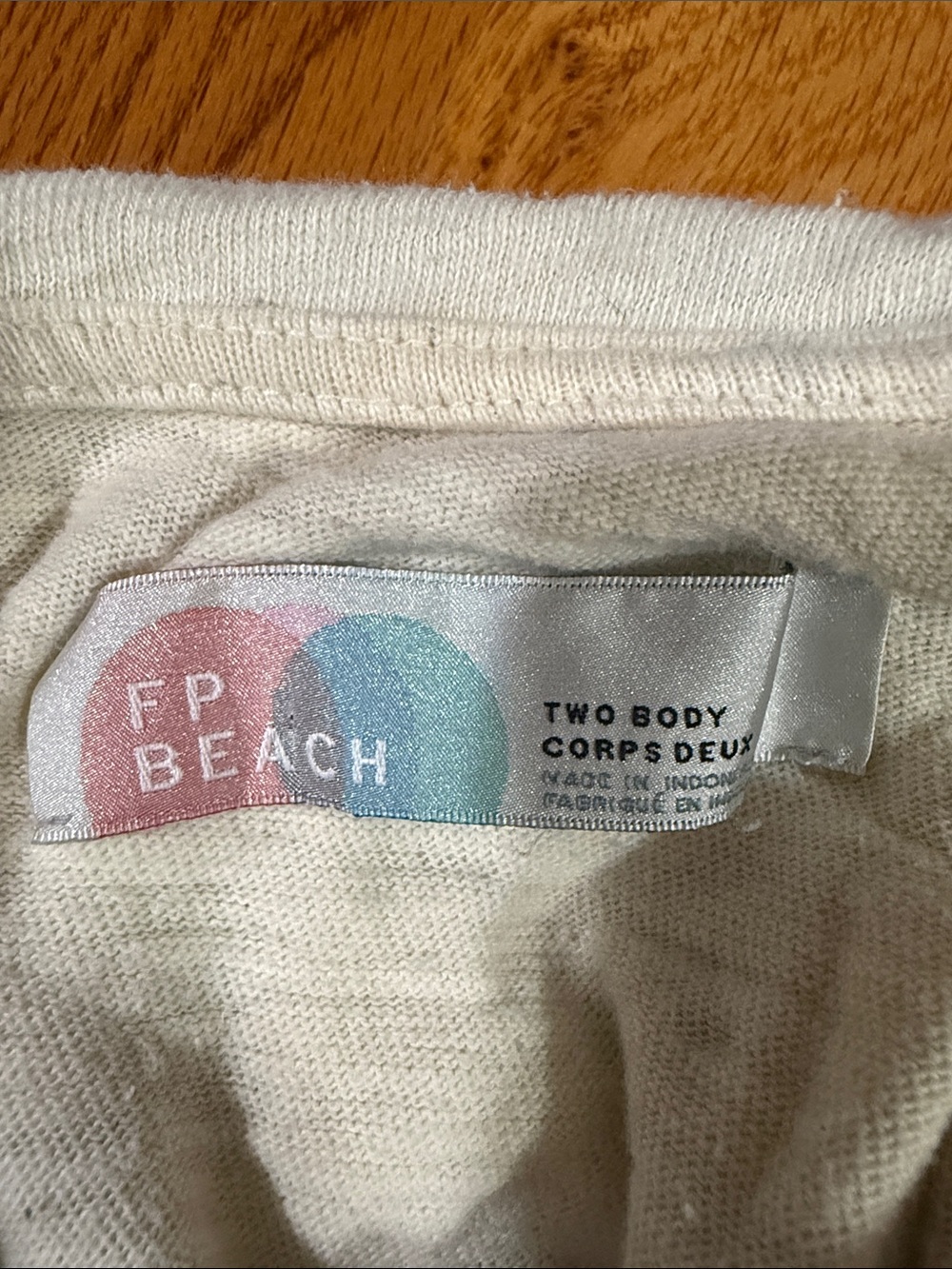 Cream Lightweight Hooded Long-Sleeve Top - Picture 2 of 3